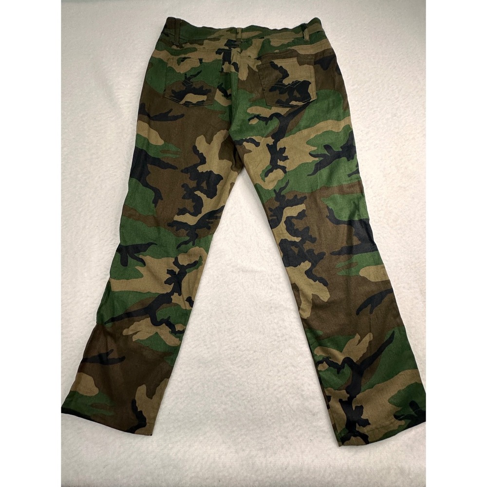 Rothco Flare Camo Pants Womens 17/18 Woodland Stretch Cotton Ramie Military‎